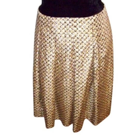 Banana Republic Dresses & Skirts - Banana Republic Gold/Brown Silk Skirt